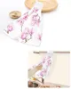 Towel Pink Flowers Orchid Branches Hand Household Absorbent Kitchen Lazy Rag Wipe Microfiber