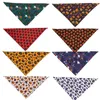 Hundebekleidung 30/50 Stück Halloween-Bandana, kleine mittlere Lätzchen, Schal, Baumwolle, verstellbar, für Haustiere, Welpen, Kopftuch, Zubehör, Zubehör