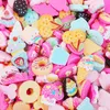 Nail Art Decorations 50PCS/Lot Mixed Candy Kawaii Resin Cabochons 3D Decoration For Charms DIY Phone Case Accessories Charm B4578
