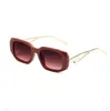 Lunettes de soleil de créateurs Classic Eyeglass Goggle Outdoor Beach Sun Sunes For Man Woman Mix Color Facultatif Triangulaire Signature 2203266V