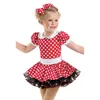 Стадия носить симпатичный короткий рукав для девочек-балетный костюм 2022 детская гимнастика одежды танцевальная одежда Maillot Mujer B-2375