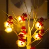 Weihnachtsdekorationen 10LED Frohe Lichter Schneemann Baum Girlande String Lampe für Zuhause Ferien Fairy Light Weihnachten Ornament