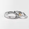 結婚指輪男性のためのクリエイティブスタイルカップルリング女性クジラテールファッションエレガントな宝石の誕生日プレゼント