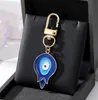 Turkey Blue Eyes Keychain Vintage Water Drop Shape Devil's Eye Keyring Bag pendant accessories