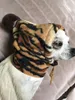 犬のアパレルスモールファーボールペット帽子温かいドローストリング調整冬のフリース子犬屋外コールド保護キャップヘッドギア