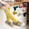 Chaussettes pour femmes, bas de dessin animé pour enfants, demi-jambe, chaudes, rétro, longues à volants