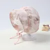 Hats Sweet Lace Baby Hat Spring Summer Breathable Visor Kid Girl Bucket Sun Princess Soft Flower Embroidery Infant Toddler Bonnet