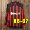 Retro Gullit SOCCER JERSEYs Maldini Van Basten football shirts KAKA Inzaghi PIRLO SHEVCHENKO BAGGIO Milan Ibrahimovic 06 07 08 09 10 14 15 99 00 88 89 04 05 11 12 2007