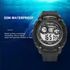 Smael 2020 Men Watches 50m防水スマエルトップブランドLEDスポーツウォッチsショックアーミーウォッチメンミリタリー1390 LEDデジタル241Q