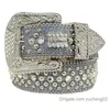 1Designer 2023 Bb Ceinture Simon Ceintures pour Hommes Femmes Ceinture en diamant brillant Noir sur Noir Bleu blanc multicolore avec strass bling comme cadeau yucheng02d