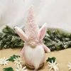 Wielkanocny króliczka gnome impreza przychylność bez twarzy lalka wielkanocna pluszowa rabbit krasnoludzki stół wakacyjny dekoracja dekoracji domowej hurtowa tt1227