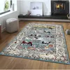 Tapis Home Stay Village Style rétro pour salon Décoration de luxe moderne HD Design graphique Tapis de salon de grande taille Tapis