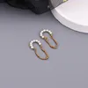 Backs Earrings Imitation Pearls Beads Clip Earring For Women Kpop Tassel Fake Piercing Ear Cuff Rose Gold Color Cartilage Rings Jewelry