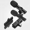 Microphones K2 Mini HD Microphone Wireless Recording Lapel Lavalier Plug Play Clip Mic For Phone