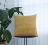 Pillow Corn Striped Throw Cover Decorative Soft Corduroy Plain Nordic Case Sofa Home Living Room Decoration