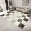 Carpets Premium Plaid Carpet Floor Mats Decoration Home Living Room Sofa Coffee Tables Mat Large Area Rugs Nordic Style Bedroom Decor