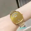 Fashion Women Men Couple Clock Quart Watch Grip Ruler Stainless Steel Calender WristWatch Sign Brand Logo Watches 35mm 38mm184L