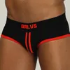 Onderbroek merk katoen heup raise sexy man ondergoed korte mannen glijden gay slipje jockstrap heren briefs homme or168