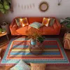 Carpets Ethnic Retro Carpet Living Room Coffee Tables Mat Decoration Home Big Size Bohemian Persian Rug Bedroom Decor Bedside