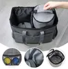 Hondenauto -stoel Covers Pet Carrier Tas met voedsel Outdoor Treat Tote Organizer Zakken voor Cat Week Away Raid Backpack Folding Bowl