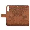 Animal Sika Deer Flower Étuis portefeuille en cuir pour Iphone 14 13 Pro MAX 12 Mini 11 XR XS X 8 7 6 Sony 10 II 5 III Floral Mignon Fente pour carte d'identité de crédit Support magnétique Livre Flip Cover