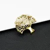 브로치 Cindy Xiang Rhinestone Tree Brooch 패션 빈티지 아름다운 Winter Pin 2 색상 사용 가능한 여성 및 남성 액세서리