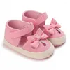 First Walkers Leisure Breathable Canvas Baby Girl Shoes Born Girls Soft Sole Non-slip Lovely Comfort Princess Infant