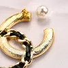 Biżuteria Projektant broszka luksusowe złoto-spłaty broszki mody biżuteria dziewczęta Pearl premium prezent para rodzinny przyjęcie weselne kolorowy diament 0bj4