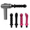 Itens de Beleza Universal Fascia Gun Massagem Head To Automatic Sexy Machine Brinquedos Ferramenta Mulheres Homens Vibradores Penis Dildos Masturbação