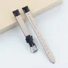 ALK watch strap 10mm band for women ladies watches genuine cow leather pink purple green fashion bracelet strap wristband 10mm243a