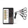 BDSM Adult Toys Electric Shock Penis Ring KitsElectro Stimulator CockRing Steel Ball Penis Header Massage Male Masturbator