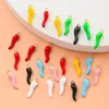 Hoop Earrings 50pcs Colorful Chili Yellow Red Blue Enamel Dangle Drop Earring Clips Piercing Pendiente Daily Punk Party Jewelry Wholesale