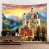 Tapestries Tapestry Art Deco Blanket Curtains Hanging At Home Bedroom Living Room Decoration Novelty Castle Woods