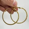 Orecchini a cerchio Anello da donna di moda di lusso Spirale in oro Cerchio grande Farrings Gioielli Accessori da sposa Regali