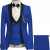 Costumes pour hommes hommes 2023 hommes ensembles pour mariage robe de marié Slim Fit Ternos 3 pièces costume de mode haute qualité smoking mâle Blazer fête