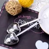 Teaspoon Strainer Stainless Steel Love Heart Shape Tea Clip Kitchen Tool Infuser Spoon Filter Ceremony Accessories RRC573