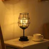 Luci notturne lampada a led lampada da decorazione vino in vetro vano vano tavolo da ferro in stile nordico a 4,5 V Ramette notturne per la casa