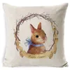 Pillow Cartoon Easter Cute Smiling Color Home Linen Throw Case Personalized Custom Cover