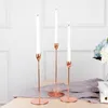 Candle Holders European Style Metal Holdersrty Living Room Decor Home Table Candlestick Simple Wedding Decoration Bar Pa