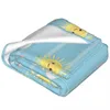 Одеяла Уникальное одеяло для семьи друзей Солнца облака облака пастельные рисунки долговечный супер мягкий удобный для дома подарок