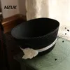 Cabeças de cabeça NZUK Chapéus de casamento vintage Mulheres fascinadoras véu Fedoras Hat Big Flower Black Bowler Cap cloche de inverno