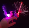 1000PCS Peacock Finger Light Kolorowe oświetlenie LED Pierścienie imprezowe gadżety dla dzieci Inteligentne prezenty zabawkowe