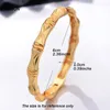 Bangle Wando 4Pcs/lot Dubai Gold Bangles For Women Men Color Ethiopian Bracelets African Jewelry