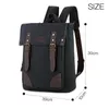 Backpack Men Business Canvas Laptop Bag 15.6 Inch Computer Male Backbags College Students Weekend Travel School Bags