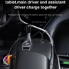 Dual USB Ports Car Phone Chargers Snabb laddning för Samsung Huawei iPhone Universal Aluminium Car Mobile Adapter