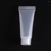 Storage Bottles 1PC 30ml Refillable Travel Disposable Leakproof Plastic Tubes Sample Packing Jars Squeezable Makeup Container With