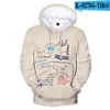 Felpe con cappuccio da uomo Fashion Design Graffiti Felpe stampate in 3D Felpa con cappuccio a maniche lunghe da uomo/donna Pullover streetwear casual