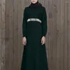 Etniska kläder 2022 Muslim Hui Nationalitet Lång kjol Fashion Single Layer är inte transparent solsken Robe Abaya Turkiet