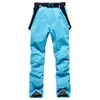 Skiing Pants Women Ski Outdoor Sports High Quality Suspenders Trousers Men Windproof Waterproof Warm Winter SK114