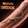 Kosmetyki dildo dla kobiet realistyczne wibratory teleskopowe penisa lesbijka seksowna maszyna silikonowa wielka masturbacja żeńska masturbacja